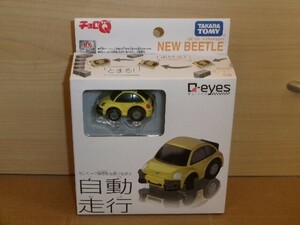 チョロＱ Q-eyes QE-05 Volkswagen NEW BEETLE 黄　箱に傷み有り