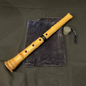  сякухати .. Zaimei .. общая длина примерно 48. традиционные японские музыкальные инструменты духовые инструменты трансляция . серебряный шт сумка для хранения имеется 
