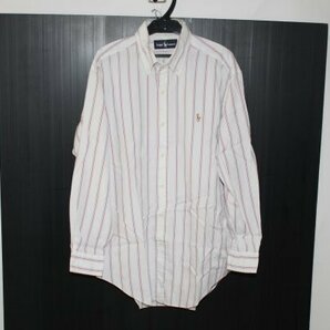 2571**Mラルフ、白系、長袖BDシャツの画像2