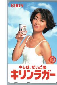 【未使用】中山美穂　キリンラガー　テレホンカード　テレカ　-14-