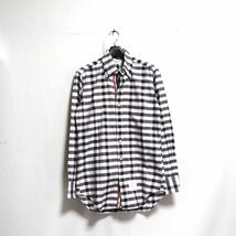 逸品【thom browne トムブラウン】トリコロール チェックシャツ/BDシャツ/シャツ 長袖シャツ_画像1