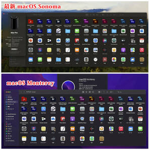 最高スペックモデル/MacPro Late2013/12コア 2.7GHz(最大3.5GHz) /FirePro D700×2/新品SSD2TB/64GB/最新OS Sonoma・Monterey・Windows11の画像9