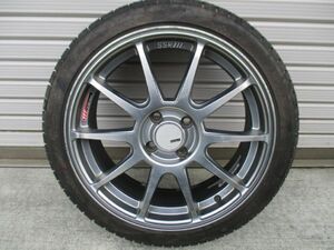 ★☆SSRIII GTV02 17×7J 4H/100 +50 ナンカン 195/45R17 85H 2020年製 1本 アルミホイールセット 送料込 T38970319☆★