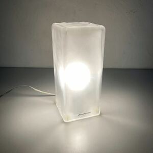 美品　廃盤ART WORK STUDIOフロスティブロックランプAW-0332テーブルランプFrosty block lampデスクライト照明アートワークスタジオ中古 