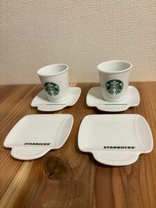 STARBUCKS スターバックス　Demitasse & Plate Set