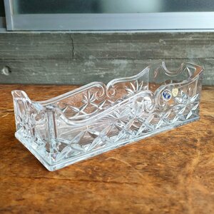 BOHEMIAbohe mia glass wine Cade . wine bottle holder wine rack crystal sleigh present condition goods digjunkmarket