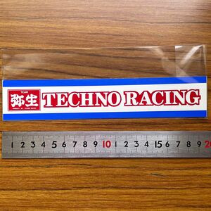 弥生　TECHNO RACING ステッカー　未使用 当時物　1980年代　モータースポーツ レーシング　ビンテージ レア希少