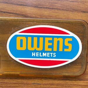 状態勘案品　OWENS helmets デカール　ステッカー　未使用 当時物　1980年代　デッドストック　英国　旧車ビンテージ　