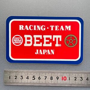 BEET Racing TEAM ステッカー　未使用 当時物　1980年代　デッドストック　ビート　レーシング　旧車　オートバイ