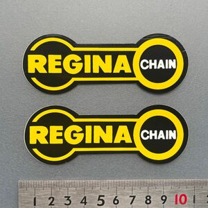 REGINA　CHAIN　レジーナ　ステッカー　未使用 当時物　1980年代デッドストックバイクレーシング旧車ビンテージオートバイ