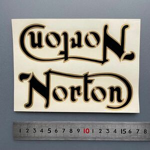 norton ノートン　水貼り 水転写式ステッカーデカール　未使用　当時物　英国製　1980年代　クラシック　ビンテージ　希少レア