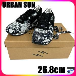 URBAN SUN アーバンサン スニーカー ART ANDRE 127 デニム カジュアル メンズ ネイビー ブラック ホワイト グレー EU40 イタリア製