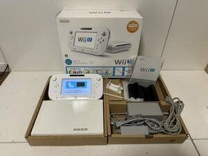 【任天堂 Wiiu 本体 セット【スポーツプレミアム セット】シロ 32GB ゲームパッド アダプタ Wiiスポーツクラブライト】