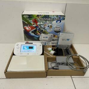 【任天堂 Wiiu 本体 セット【マリオカート8 セット】シロ 32GB ゲームパッド アダプタ】の画像1