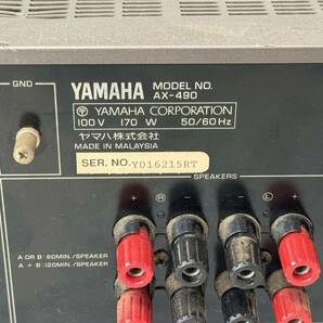 【YAMAHA AX-490 本体 ヤマハ プリメインアンプ オーディオ機器】の画像8