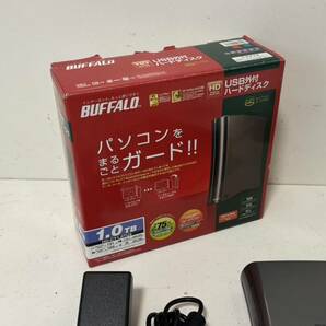 【BUFFALO HD-CY1.0TU2 本体 ハードディスク 1TB 外付けHDD 接続ケーブル アダプタ】【フォーマット済み】の画像7