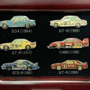 歴代スカイライン ピンバッジセット 日産 コレクション S54B PGC10 KPGC10 R30 TURBO C R31 GTS-R R32 GT-R スカイラインGTR の画像6