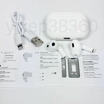 1円〜送料無料 AirPods Pro 第2世代 代替品 ワイヤレスイヤホン Bluetooth 5.3 TWS 高品質 充電ケース付 Android iPhone X 11 12 13 14 15_画像6