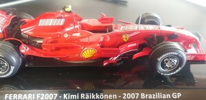 ディアゴスティーニ 1/24 フェラーリ F2007 キミ・ライコネン 2007 ブラジルGP