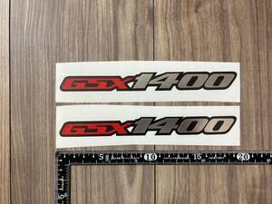 送料無料 GSX 1400 motorcycle Decal Sticker ステッカー シール デカール シルバークロム 19cm × 2cm 2枚セット