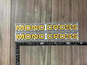 ★送料無料★MONO CROSS モノクロス カッティング ステッカー デカール 2枚セット