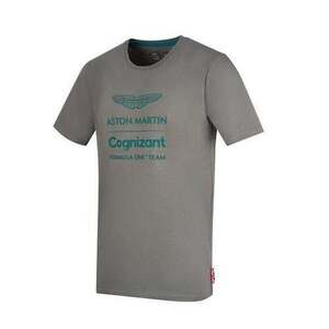 送料無料 Aston Martin F1 Formula 1 Cognizant Lifestyle アストンマーティン オフィシャル Tシャツ 半袖 グレー Mサイズ