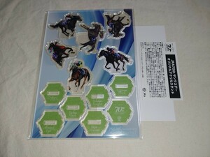 【送料無料】 内袋未開封 JRA70th サンクスデー オリジナルアクリルスタンド welcome チャンス b賞 競馬場 競馬 競走馬 ウマ娘