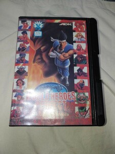 [ free shipping ] box only Neo geo world hero z Perfect ROM version SNK NEO-GEO NEOGEO game world heroes perfect ADK