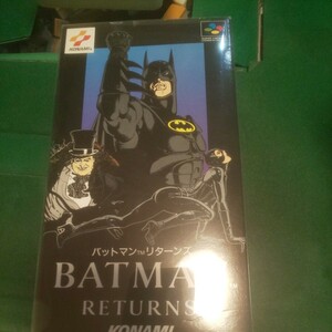  Super Famicom Batman return z box, instructions attaching 