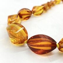 ■琥珀ネックレス3点おまとめ■a約62.5g コハク こはく アンバー べっ甲 べっこう amber necklace accessory jewelry DA0_画像3