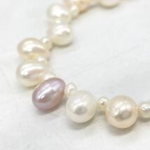 ■淡水パールネックレス5点おまとめ■a約181.5g 真珠 パール ケシ バロック ベビー pearl Pearl necklace jewelry silver DA0 _画像4