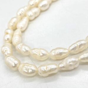 ■淡水パールネックレス5点おまとめ■a約224g 真珠 パール ケシ バロック ベビー pearl Pearl necklace jewelry silver DA0 の画像6