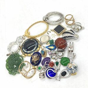 ■ペンダントトップ30点おまとめ■a重量約128g アメジスト アゲート アベンチュリンクオーツ ネフライト accessory jewelry silver CE0 の画像4