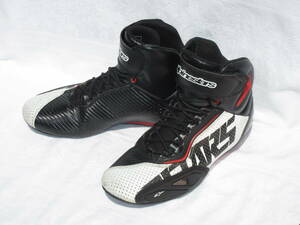 中古ライディングスニーカー アルパインスターズ alpinestars ブーツUS9 EU42 27cm DUCATI HONDA SEKTOR FASTER-3 drystar SMX-6sp-1KTM