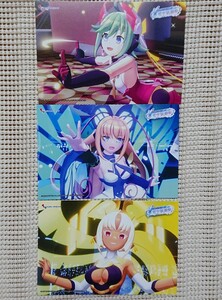 GUNVOLT RECORDS 電子軌録律 発売記念抽選会 ポストカード3枚セット ガンヴォルト サイクロニクル 検索 ペンライト サイン入りライブタオル