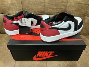 新品未使用品　AIR JORDAN 1 LOW OG 27.5cm RED つま黒　黒タグ