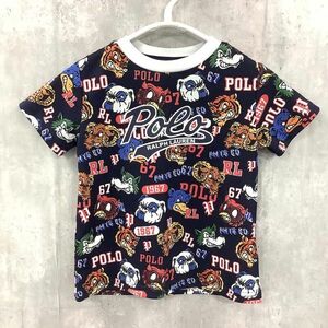 [D2756] ポロラルフローレン Tシャツ 半袖 キッズ ネイビー系 3/100 POLO RALPH LAUREN / 小型便OK