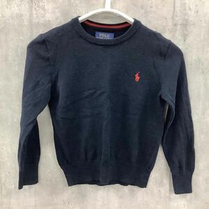 [D2747] ポロラルフローレン セーター ニット キッズ ネイビー系 4/110 POLO RALPH LAUREN / 小型便OK