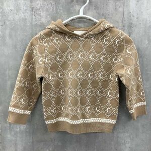 [D2746] Chloe sweater knitted parka Kids beige group 4 Chloe / small size flight OK