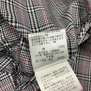 [PT13662] バーバリーロンドンブルーレーベル ワンピース ミニ グレー系 36 BURBERRY LONDON BLUE LABELの画像6