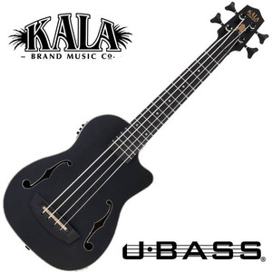 KALA UBASS-JYMN-BK-FS Black JourneymanウクレレベースU-BASSピックアップ搭載ケース付