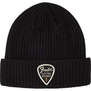 Fender Pick Patch Ribbed Beanie, Black ニット帽〈フェンダー〉