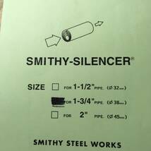 ハーレー用バッフルSMITHY-SILENCERスマイシーサイレンサー1-3/4インチ用。外径38ミリ_画像3