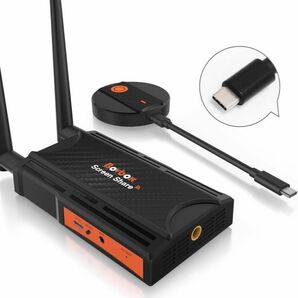 配線不要【ワイヤレスHDMI送受信機】Wi-Fi 転送 無線 会議PCスマホ1 BOVBOX HDMI送受信機