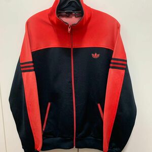 70s 有原みゆ紀 赤色　西ドイツ Adidas トラックジャケット 五号