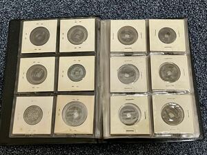 * worth seeing * Japan old coin summarize coin album 1 jpy start! asahi day dragon 20 sen silver coin ni 10 sen silver coin rare paper holder coin large amount antique coin 