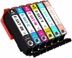 エプソン SAT-6CL 互換インクカートリッジ サツマイモ 単品 ICチップ付き EPSON EP-712A EP-713A EP-812A EP-813A EP-814A EP-815A EP-816A