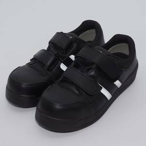  green safety shoes 23.5cm EEE 3E black black JSAA recognition green safety MIDORIANZEN sneakers 