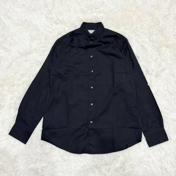 barassi　バラシ　長袖シャツ　ブラック　黒　サイズ46　Mサイズ相当　日本製　ダイアゴナル 