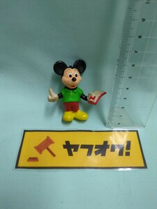 ビンテージ　ディズニー　PVC フィギュア　ミッキー　本